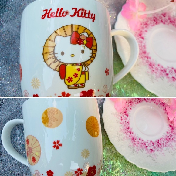 🌸Hello kitty Mug🌸 Dishware for that  [[Sakura Kawaii Aesthetic]]! - Picture 6 of 14